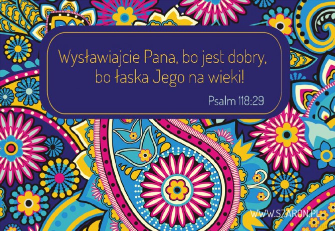 Magnes na lodówkę - Wysławiajcie Pana