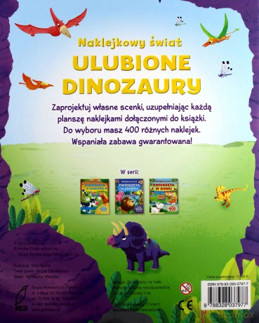 Naklejkowy świat. Ulubione dinozaury [KSIĄŻKA]