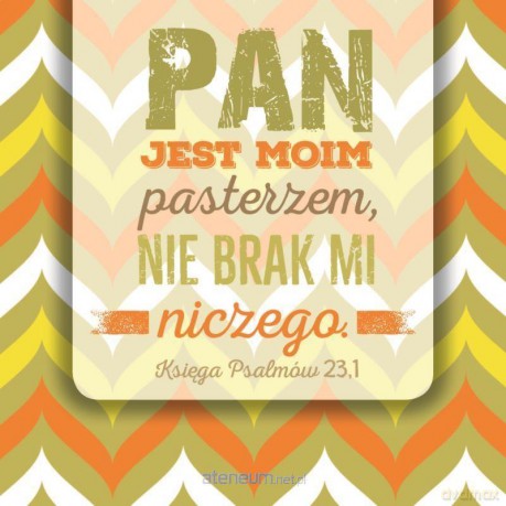 Podstawka korkowa - Pan jest moim pasterzem