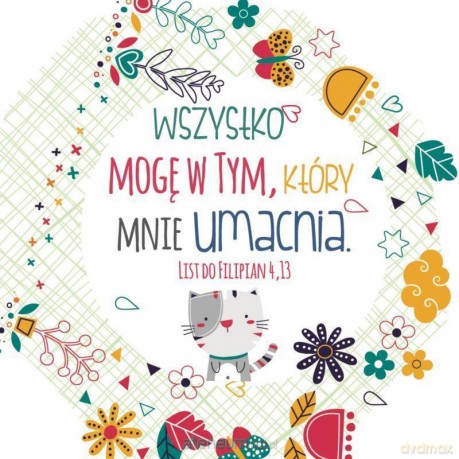 Podstawka korkowa - Wszystko mogę KOTEK