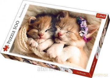 TREFL 500 el. Śpiące kotki (37271) [PUZZLE]