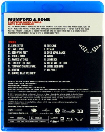 Mumford & Sons: Live In South Africa: Dust And Thunder [Blu-Ray]