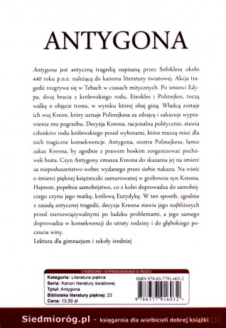 Antygona - Sofokles [KSIĄŻKA]