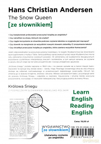 The Snow Queen / Królowa Śniegu z podręcznym słownikiem angielsko-polskim - Hans Christian Andersen [KSIĄŻKA]