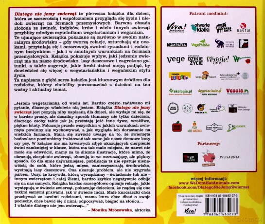 Dlatego nie jemy zwierząt. Książka o weganach, wegetarianach i wszystkich żywych istotach - Ruby Roth [KSIĄŻKA]