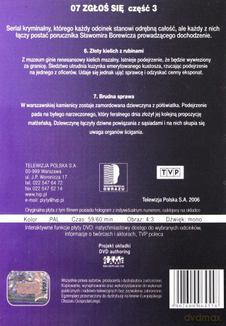 07 Zgłoś się 3 (odcinki 6-7) [DVD]