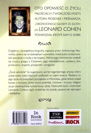 Leonard Cohen. Życie sekretne - Anthony Reynolds [KSIĄŻKA]