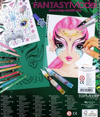 Zestaw kreatywny z naklejkami Fantasy face