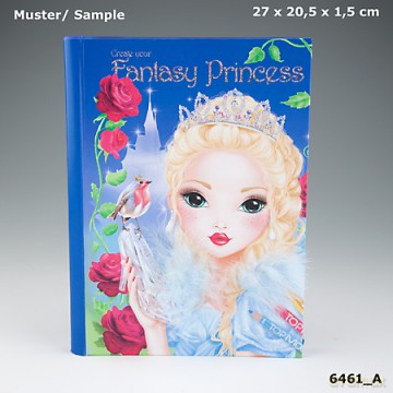 Zestaw kreatywny z piórkami i naklejkami Fantasy princess