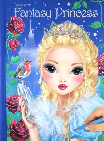 Zestaw kreatywny z piórkami i naklejkami Fantasy princess