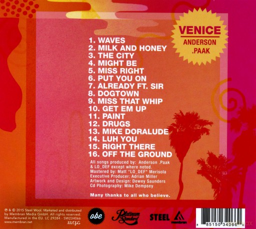 Anderson Paak: Venice [CD]