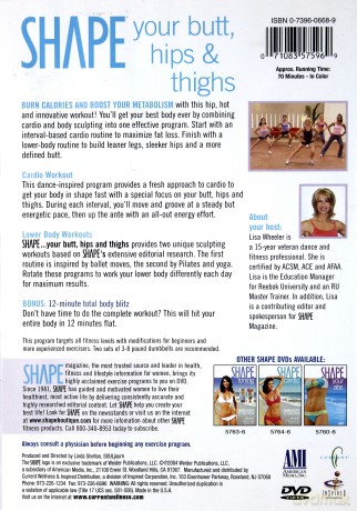 Shape Your Butt, Hips and Thighs [DVD]