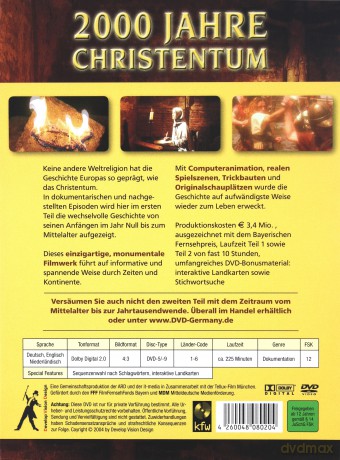 2000 Jahre Christentum Tiel 1: Von Den Anfagen Bis Zum Mittlalter