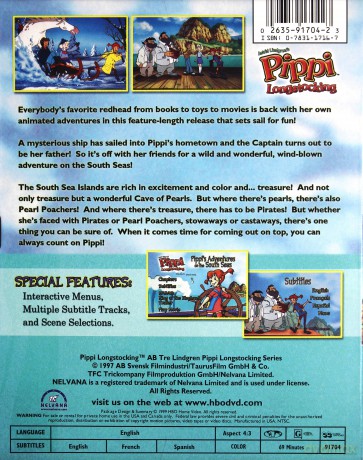 Pippi Longstocking: Pippi's Adventures on the South Seas