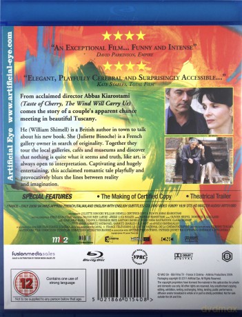 Certified Copy [Blu-Ray]