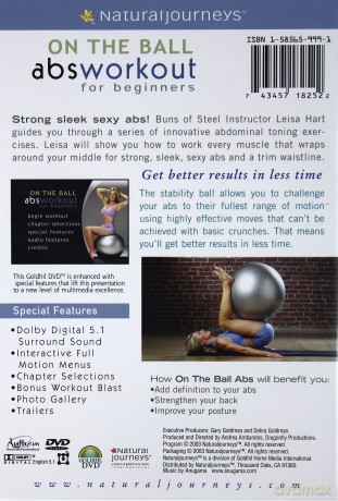 On the Ball Abs Workout for Beginners With Leisa Hart [DVD]