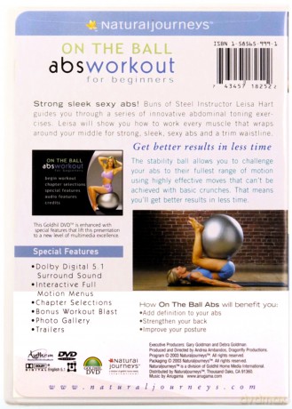 On the Ball Abs Workout for Beginners With Leisa Hart [DVD]