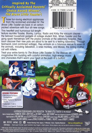 The Brave Little Toaster to the Rescue (Dzielny mały Toster ratuje przyjaciół) [DVD]