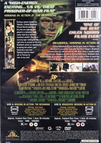 Missing in Action 2: The Beginning/Braddock: Missing in Action III