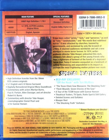 The Texas Chain Saw Massacre [Blu-Ray]