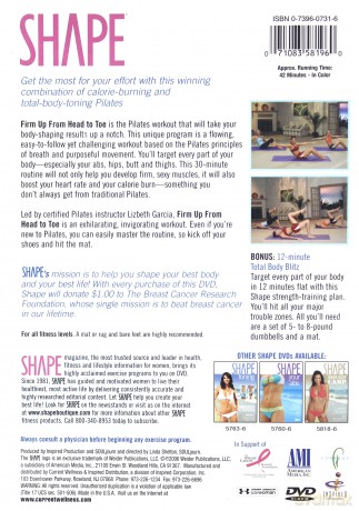 Shape Pilates: Workout, Firm Up From Head to Toe [DVD]