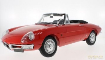 Alfa Romeo 1600 Duetto Spider 1966 (red) (52 cm long x 25 cm breit, without showcase)