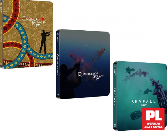 007 - Daniel Craig - Kolekcja 3 filmów (Steelbook) (Pakiet) [3Blu-Ray]