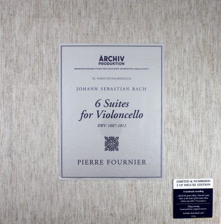 Pierre Fournier: Bach Cello Suites [3xWinyl]