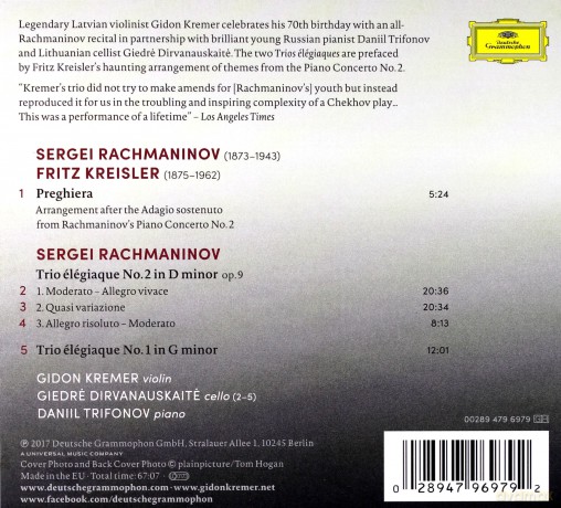 Gidon Kremer: Preghiera [CD]