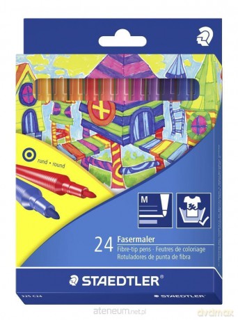 Flamastry szkolne NC 24 kolory