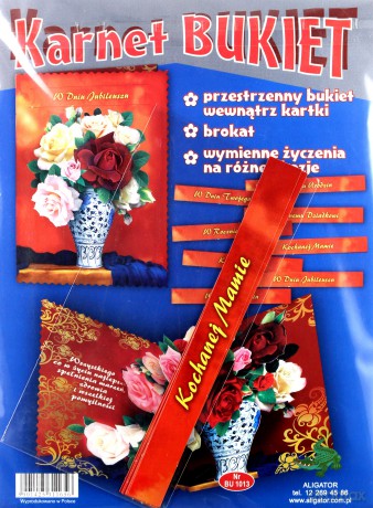 Karnet Bukiet - Róże