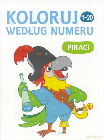 Koloruj według numeru Piraci [KSIĄŻKA]