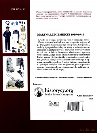 Marynarz niemiecki 1939-1945 - Gordon Williamson [KSIĄŻKA]