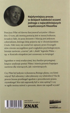 Piłat i Jezus - Giorgio Agamben [KSIĄŻKA]