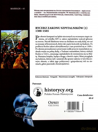Rycerz zakonu szpitalników (2) 1306-1565 - David Nicolle [KSIĄŻKA]