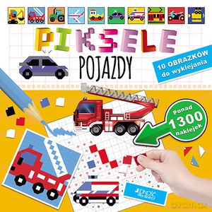 Piksele pojazdy 10 obrazków do wyklejania - Bogusław Nosek [KSIĄŻKA]