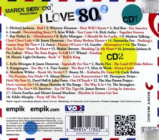 Marek Sierocki Przedstawia: I Love 80's. vol. 2 [2CD]