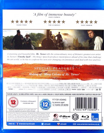 Mr Turner [Blu-Ray]