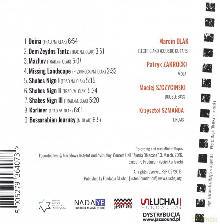 Marcin Olak Quartet: Bessarabian Journey [CD]
