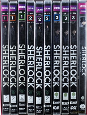 Sherlock seria 1+2+3 (BBC) [BOX] [12DVD]
