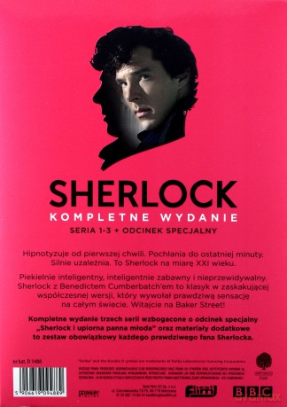 Sherlock seria 1+2+3 (BBC) [BOX] [12DVD]