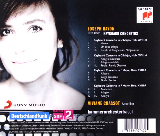 Viviane Chassot: Haydn: Piano Concertos [CD]