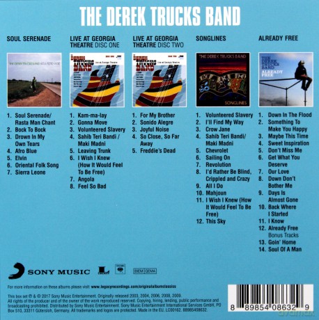The Derek Trucks Band: Original Album Classics [5CD]