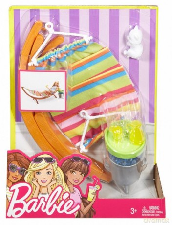 Barbie - Akcesoria wypoczynkowe Hamak