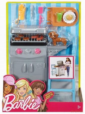Barbie - Akcesoria wypoczynkowe Zestaw do grilla