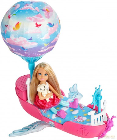 Barbie Dreamtopia. Chelsea Magiczna łódka + lalka