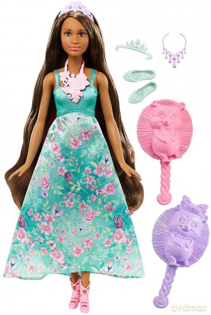 Barbie Dreamtopia. Kolorowe fryzury Brunetka