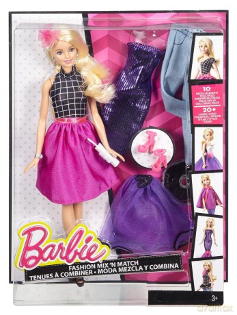 Barbie. Modowe przebieranki Lalka Barbie