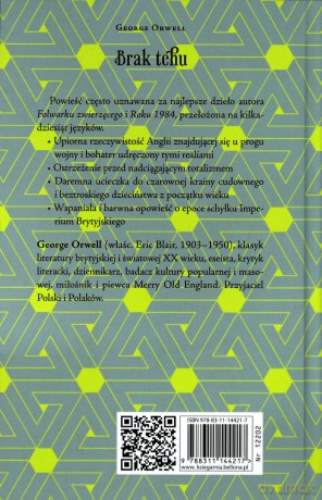 Brak tchu - George Orwell [KSIĄŻKA]