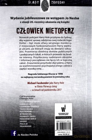 Człowiek nietoperz (wydanie jubileuszowe) - Jo Nesbo [KSIĄŻKA]